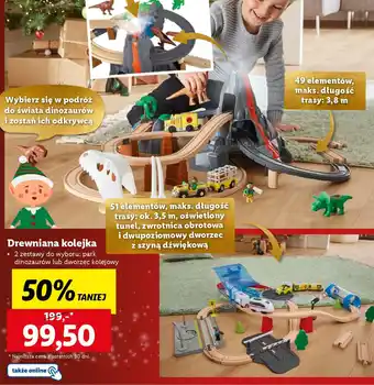 Lidl Drewniana kolejka oferta