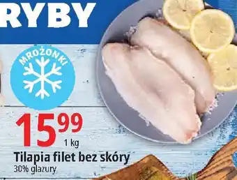 E.Leclerc Tilapia filet bez skóry 1 kg oferta