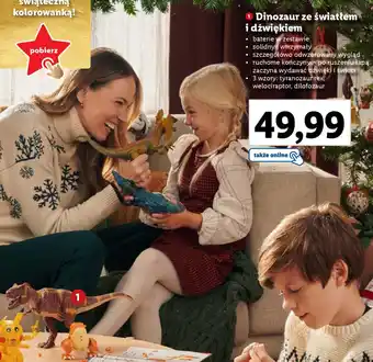 Lidl Dinozaur ze światłem i dźwiękiem oferta