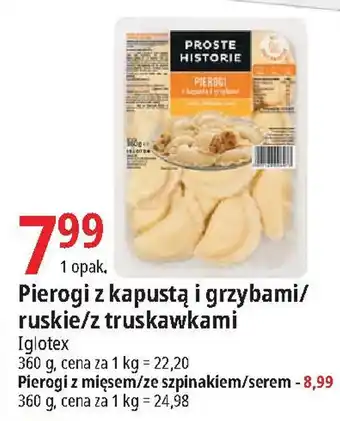 E.Leclerc Pierogi z kapustą i grzybami/ ruskie/z truskawkami 360 g oferta
