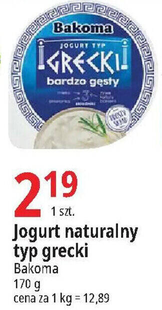 E.Leclerc Jogurt naturalny typ grecki 170 g oferta