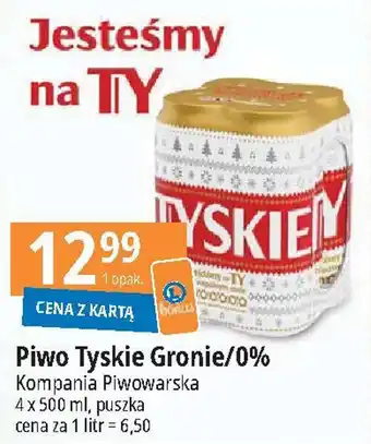 E.Leclerc Piwo Tyskie Gronie/0% 4 x 500 ml oferta