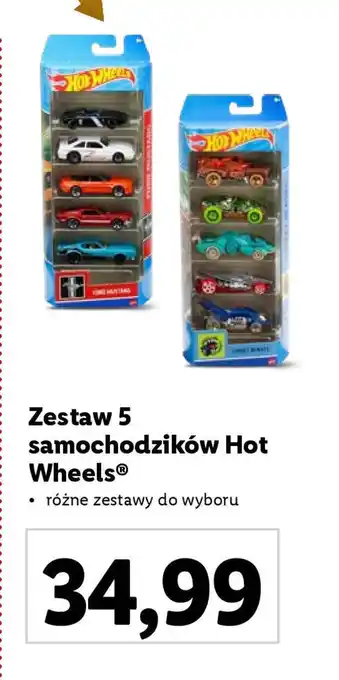 Lidl Zestaw 5 samochodzików Hot Wheels oferta
