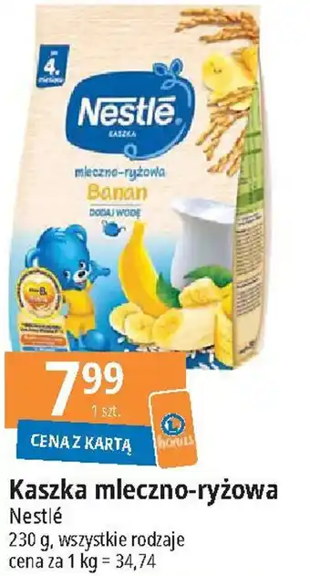 E.Leclerc Kaszka mleczno-ryżowa 230 g oferta