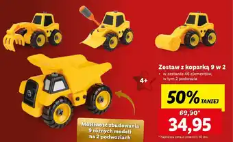 Lidl Zestaw z koparką 9 w 2 oferta