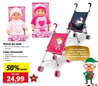 Lidl Wózek dla lalek/Lalka niemowlak oferta