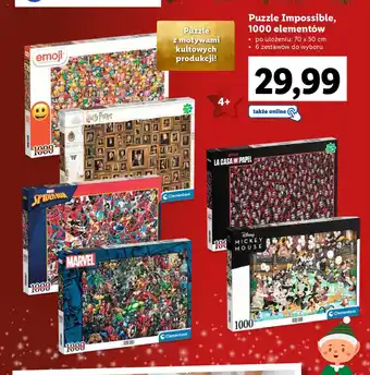 Lidl Puzzle Impossible 1000 elementów oferta