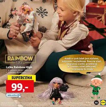 Lidl Lalka Rainbow High oferta