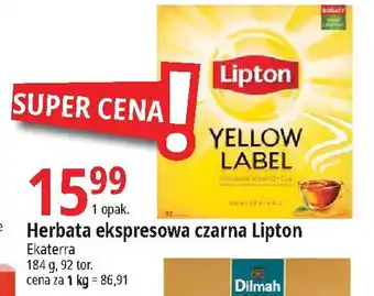 E.Leclerc Herbata ekspresowa czarna Lipton oferta