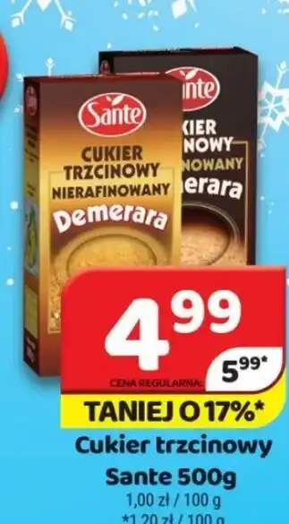 Delfin Cukier trzcinowy Sante 500g oferta