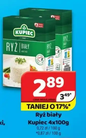Delfin Ryż biały KUPIEC 4x100g oferta