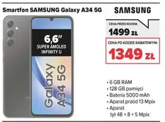 Smartfon SAMSUNG Galaxy A34 5G
