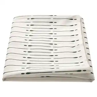 IKEA Tuviris obrus, wzór ciemnozielony/biały, 145x240 cm oferta