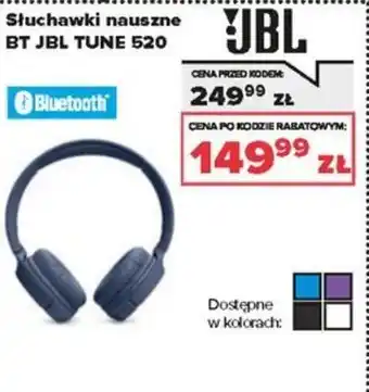 Słuchawki nauszne BT JBL TUNE 520