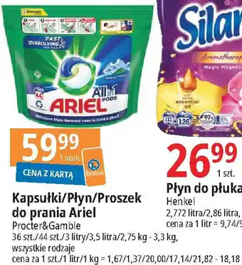 E.Leclerc Kapsułki/Płyn/Proszek do prania Ariel oferta