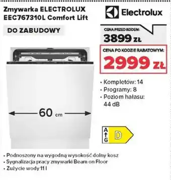 Zmywarka ELECTROLUX EEC767310L Comfort Lift