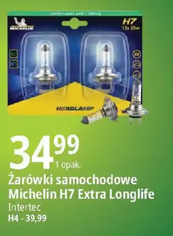 E.Leclerc Żarówki samochodowe Michelin H7 Extra Longlife oferta