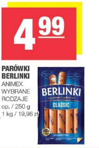 SPAR mini PARÓWKI BERLINKI 250 g oferta