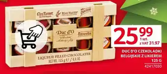Selgros DUC D'O CZEKOLADKI BELGIJSKIE Z LIKIEREM 125g oferta