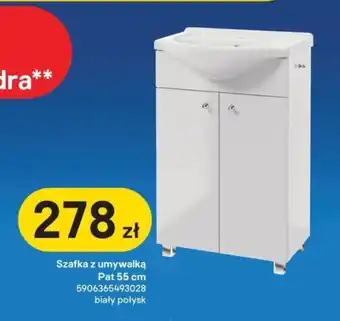 Castorama Szafka z umywalką Pat 55 cm oferta