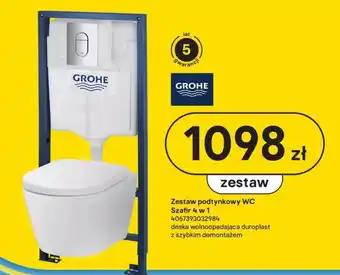 Castorama Zestaw podtynkowy WC Szafir 4 w 1 oferta