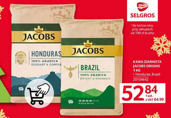 Selgros KAWA ZIARNISTA JACOBS ORIGINS 1kg oferta
