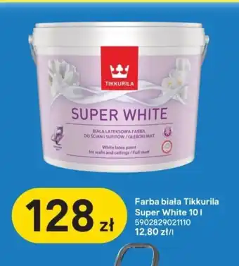 Castorama Farba biała Tikkurila Super White 10l oferta