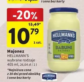 Intermarche Hellmann's majonez babuni 405 ml oferta