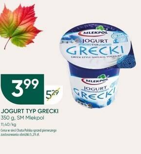 Chata Polska Mlekpol jogurt typ grecki 350 g oferta
