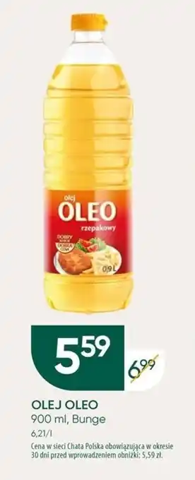 Chata Polska Oleo olej rzepakowy 0,9 l oferta