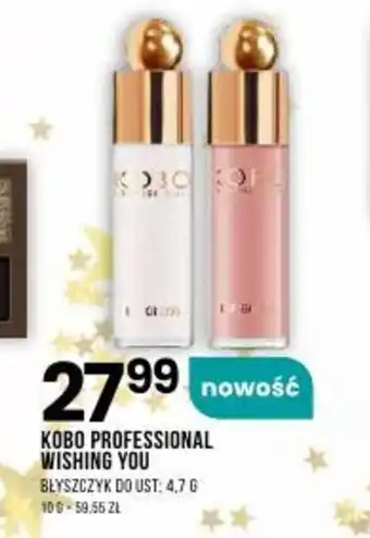 Drogerie Natura KOBO PROFESSIONAL WISHING YOU BŁYSZCZYK DO UST: 4,7 G oferta