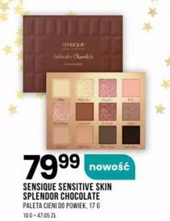 Drogerie Natura SENSIQUE SENSITIVE SKIN SPLENDOR CHOCOLATE PALETA CIENI DO POWIEK, 17 G oferta