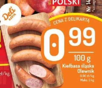 Delikatesy Centrum Kiełbasa śląska Olewnik 100g oferta