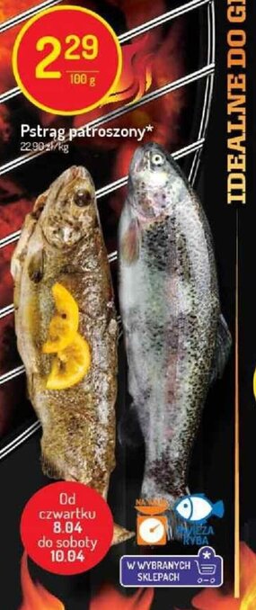 Delikatesy Centrum Pstrąg patroszony 100g oferta