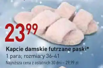 Stokrotka Market Kapcie damskie futrzane paski oferta