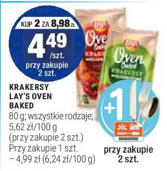 Stokrotka Market KRAKERSY LAY'S OVEN BAKED 80 g oferta