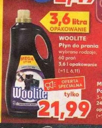 Kaufland Woolite płyn do prania 3,6l oferta