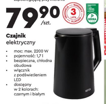 Biedronka Czajnik elektryczny oferta