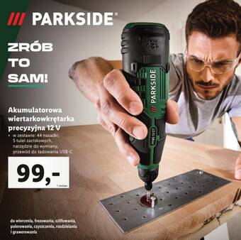 Lidl PARKSIDE Akumulatorowa wiertarkowkrętarka precyzyjna 12 V oferta