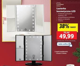 Lidl LIVARNO home Lusterko kosmetyczne LED oferta
