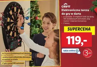 Lidl CRIVIT Elektroniczna tarcza do gry w darta oferta