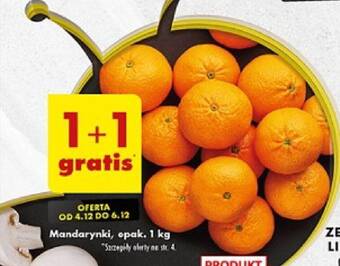 Biedronka Mandarynki 1kg oferta