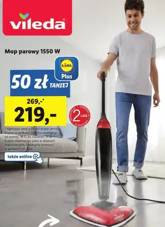 Lidl vileda Mop parowy 1550 W oferta