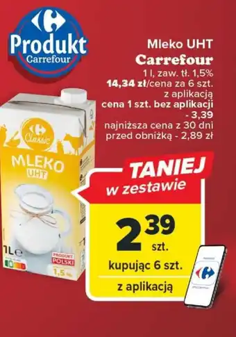 Carrefour Mleko carrefour oferta