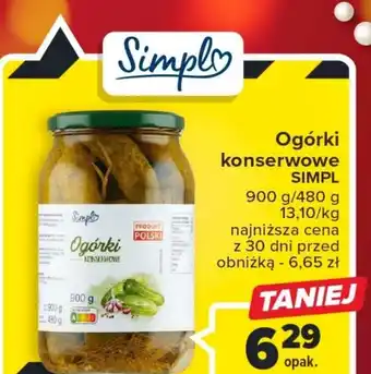 Carrefour Market Ogórki konserwowe simpl oferta