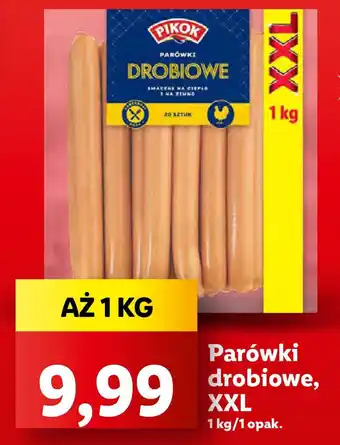 Lidl Parówki drobiowe, XXL 1 kg oferta