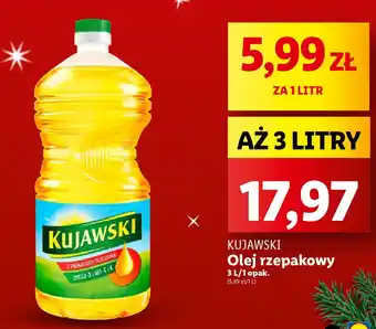 Lidl KUJAWSKI Olej rzepakowy 3l oferta