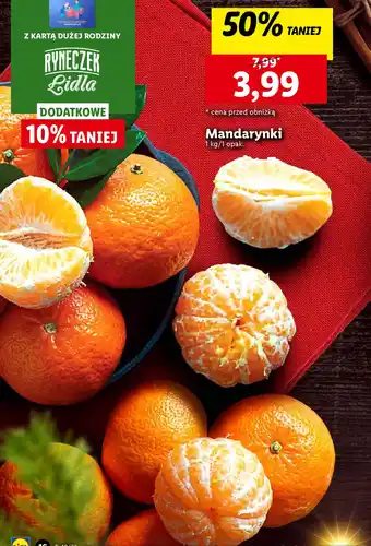 Lidl Mandarynki 1kg oferta