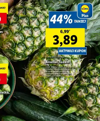 Lidl Ananas 1kg oferta