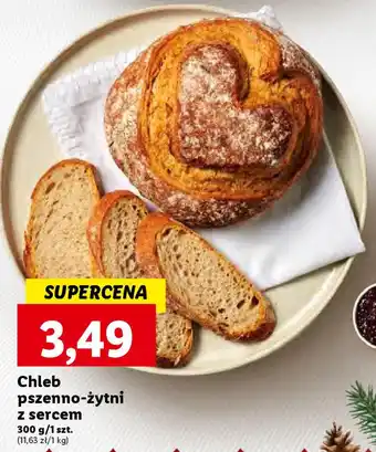 Lidl Chleb pszenno-żytni z sercem 300g oferta
